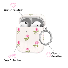 Pink Peony Floral AirPod Case