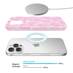 Ghosted Pink Glitter iPhone Case