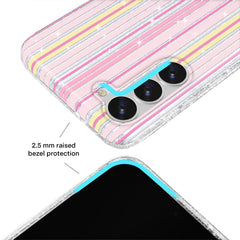 Sunkissed Stripes Glitter Samsung Case
