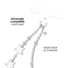 Chrome Stars Phone Charm