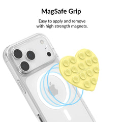 Butter Yellow Heart MagSafe MightyGrip