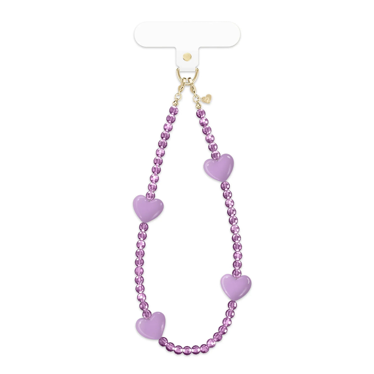 Purple Heart Phone Charm