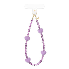 Purple Heart Phone Charm