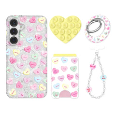 Sweet Hearts Glitter Samsung Bundle Set