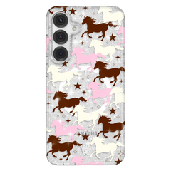 Pink Pony Glitter Samsung Case