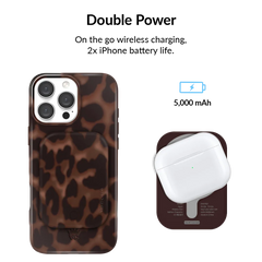It Girl Leopard Portable MagSafe Charger Power Pack