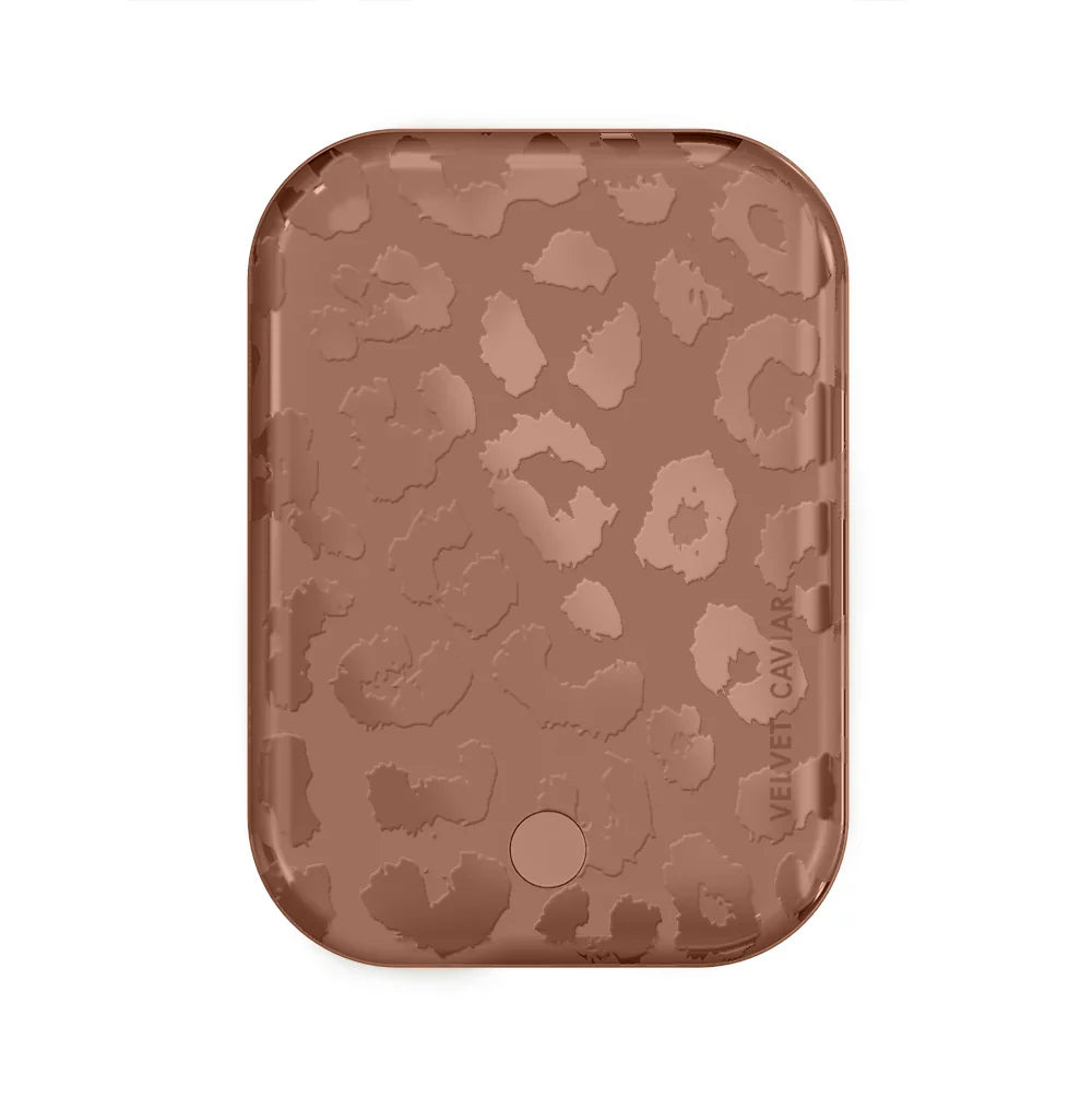 Chocolate Leopard Portable MagSafe Charger Power Pack