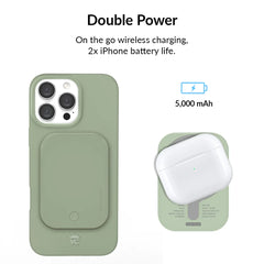 Smoky Sage Portable MagSafe Charger Power Pack