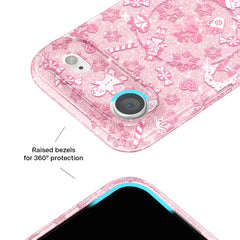 Pink Christmas Glitter iPhone Case