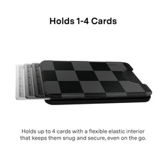 Noir Vibe Checkered Magsafe Wallet