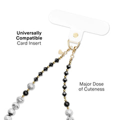 Stone Grey Gemstone Phone Charm