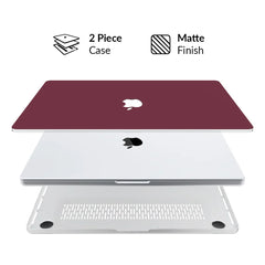Burgundy 1990 MacBook Case