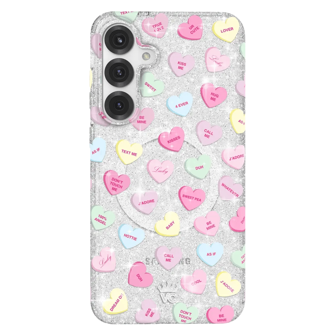 Sweet Hearts Glitter Samsung Case