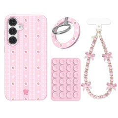 Strawberry Macaron Samsung Bundle Set