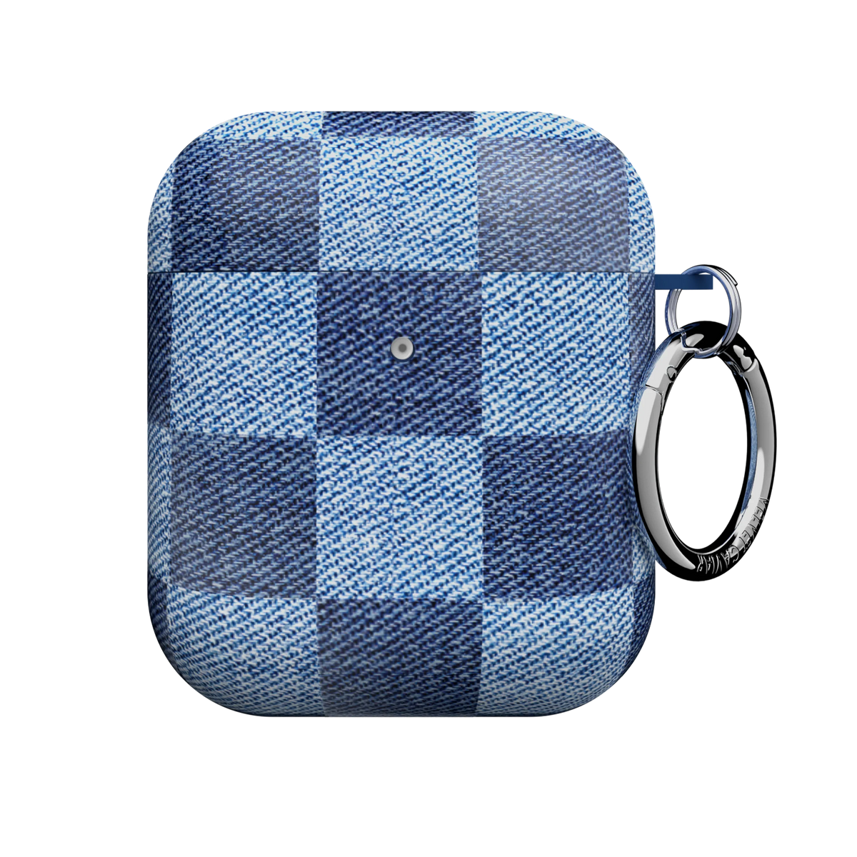 Denim Vibe Checkered AirPod Case