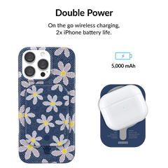 Denim Daisy Portable MagSafe Charger Power Pack