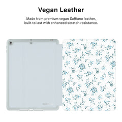 French Blue Floral iPad Case