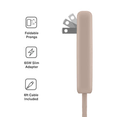 Iced Chai Fast Charging Set, Dual Port Wall Adapter + 6ft USB-C Cable