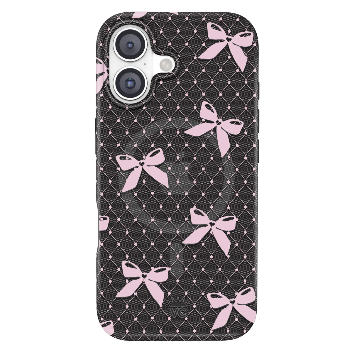 Lacy Pink Bows iPhone Case