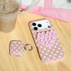 Brown Sugar Polka Dot AirPod Case