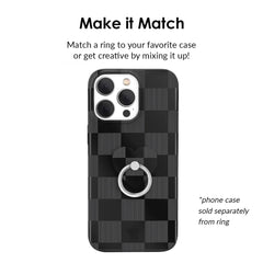 Noir Vibe Checkered Phone Ring