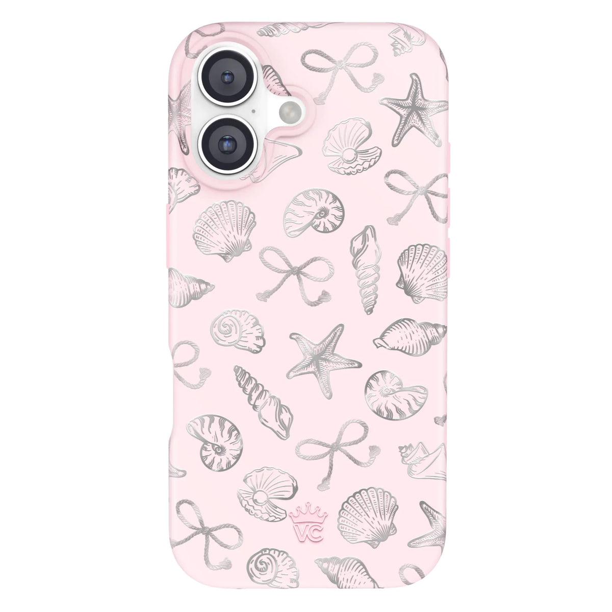 Pink Coastal Seashells iPhone Case