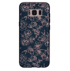 Floral Rose Gold Chrome Samsung Galaxy Case