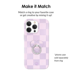 Lilac Vibe Checkered Phone Ring