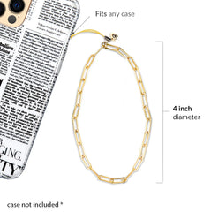 Gold Chain Phone Charm