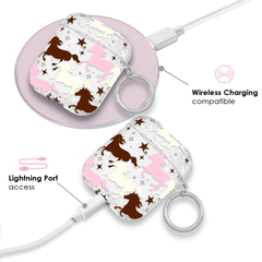 Pink Pony Glitter AirPod Case