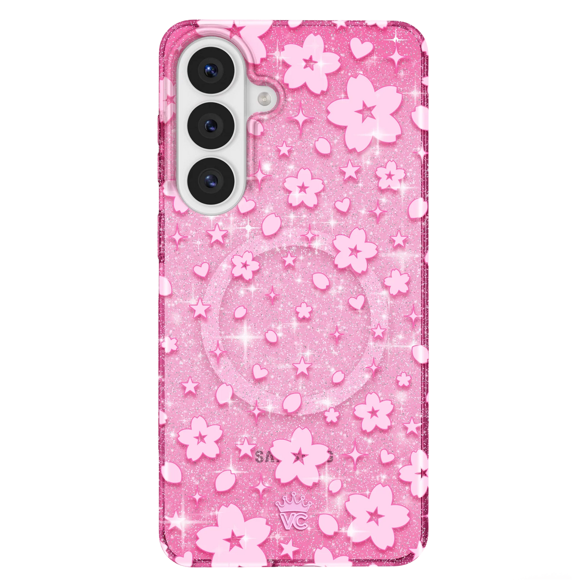 Cherry Blossom Glitter Samsung Case