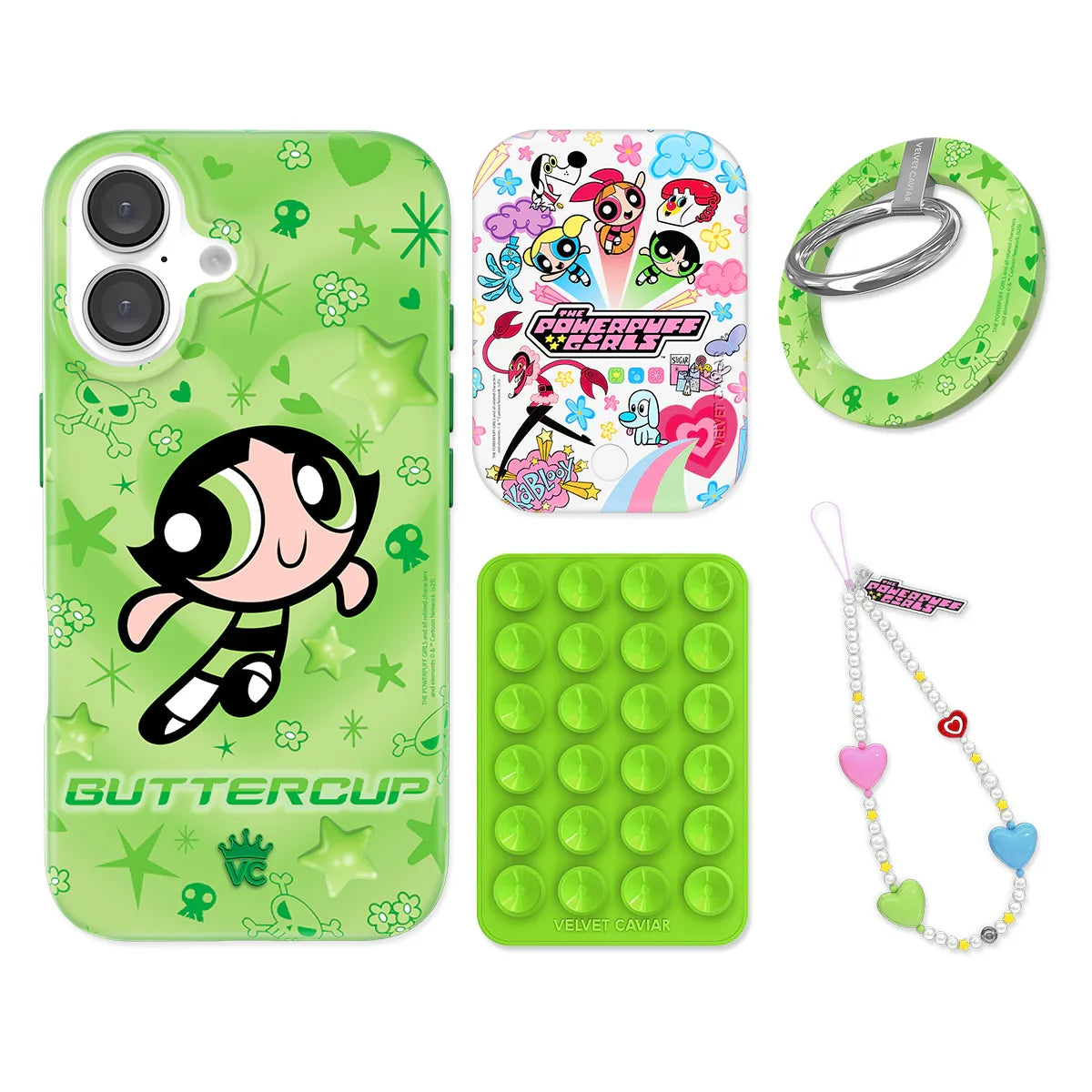 The Powerpuff Girls Buttercup iPhone Bundle Set - Grip