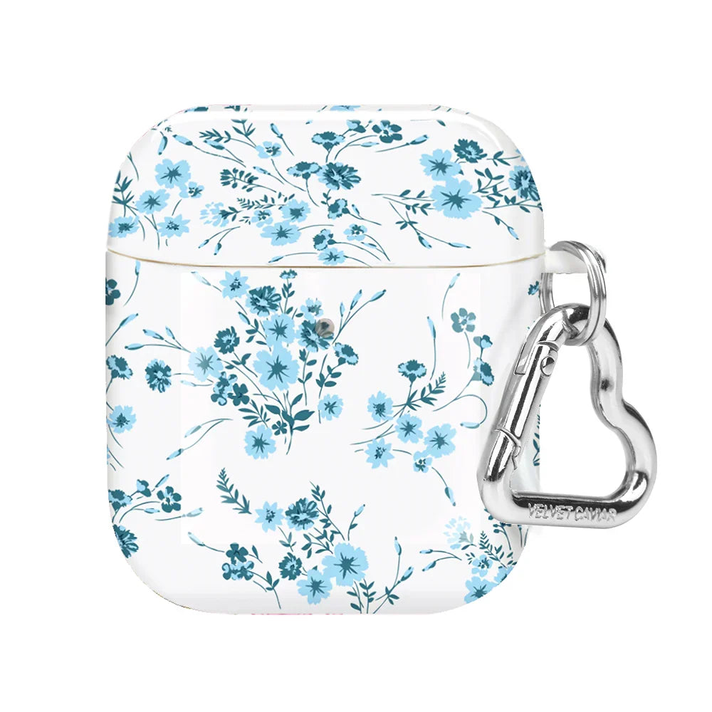 French Blue Floral AirPod Case