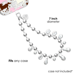 Pearl Drip Chain Phone Charm