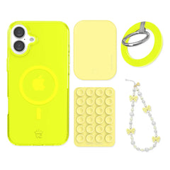Neon Yellow iPhone Bundle Set - Grip