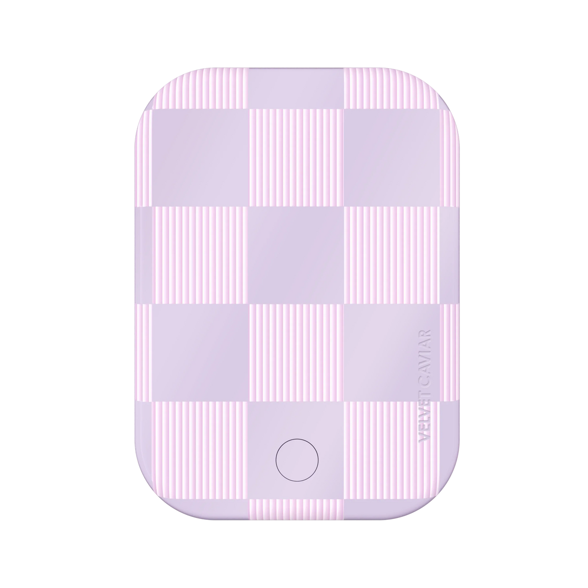 Lilac Vibe Checkered Portable MagSafe Charger Power Pack