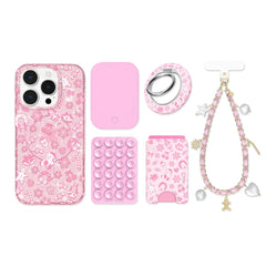 Pink Christmas Glitter iPhone Bundle