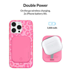 Candy Pink Portable MagSafe Charger Power Pack