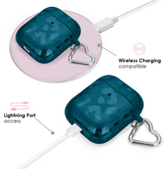 Metallic Navy Leopard AirPod Case